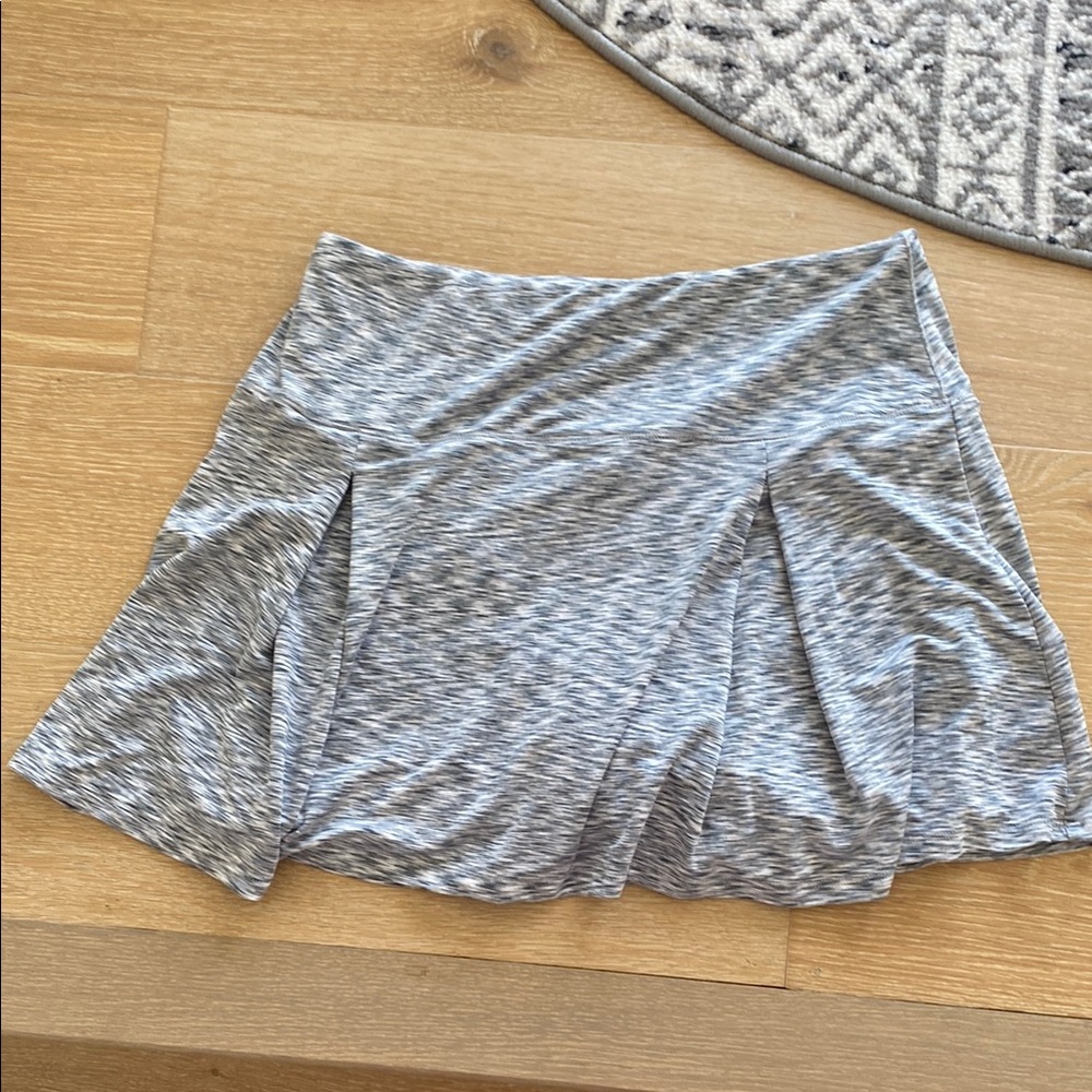Reel Legends Gray Pleated Skater Mini Skirt